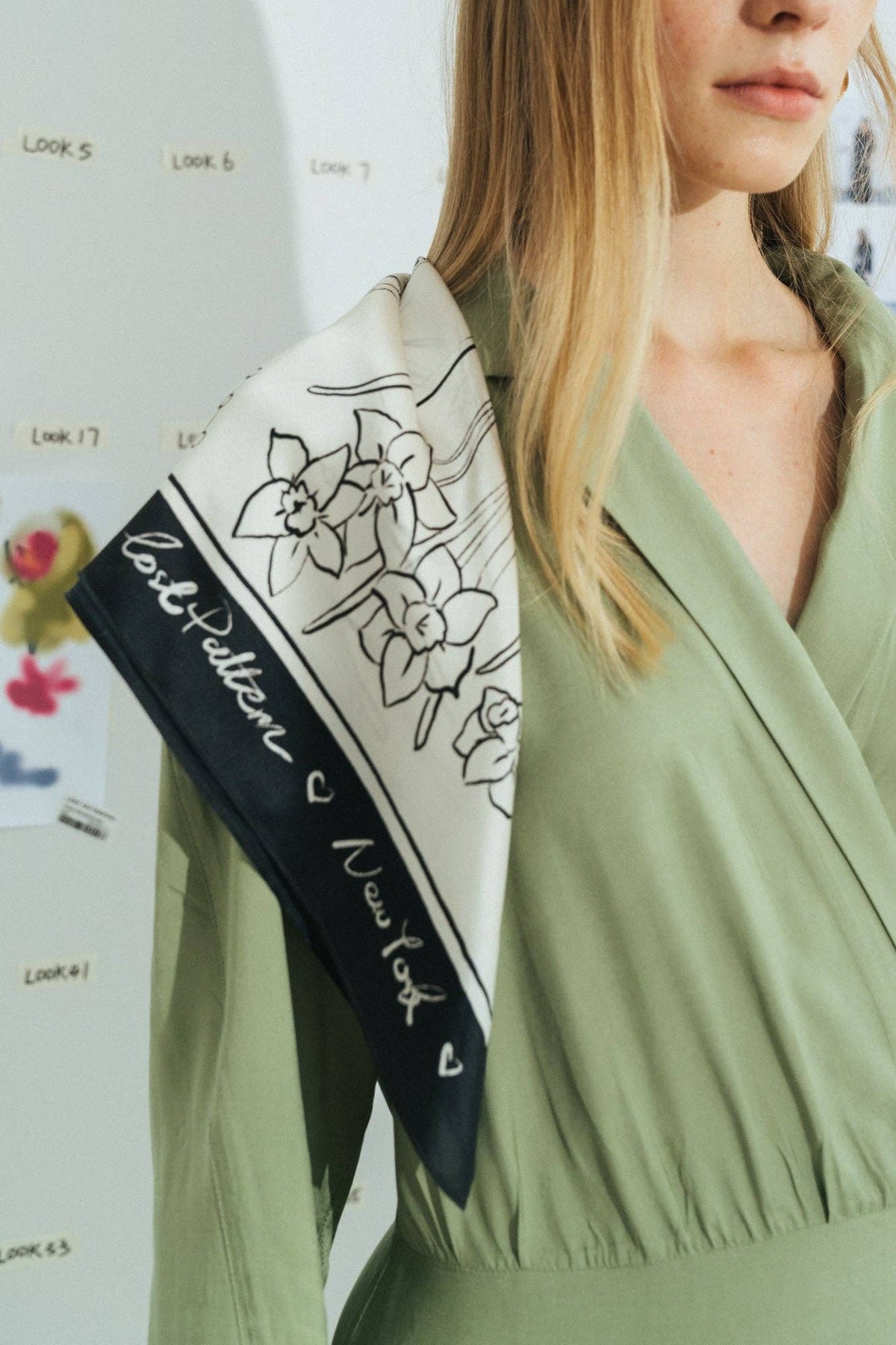 New York in Sketches — Silk Scarf | 100% Mulberry Silk