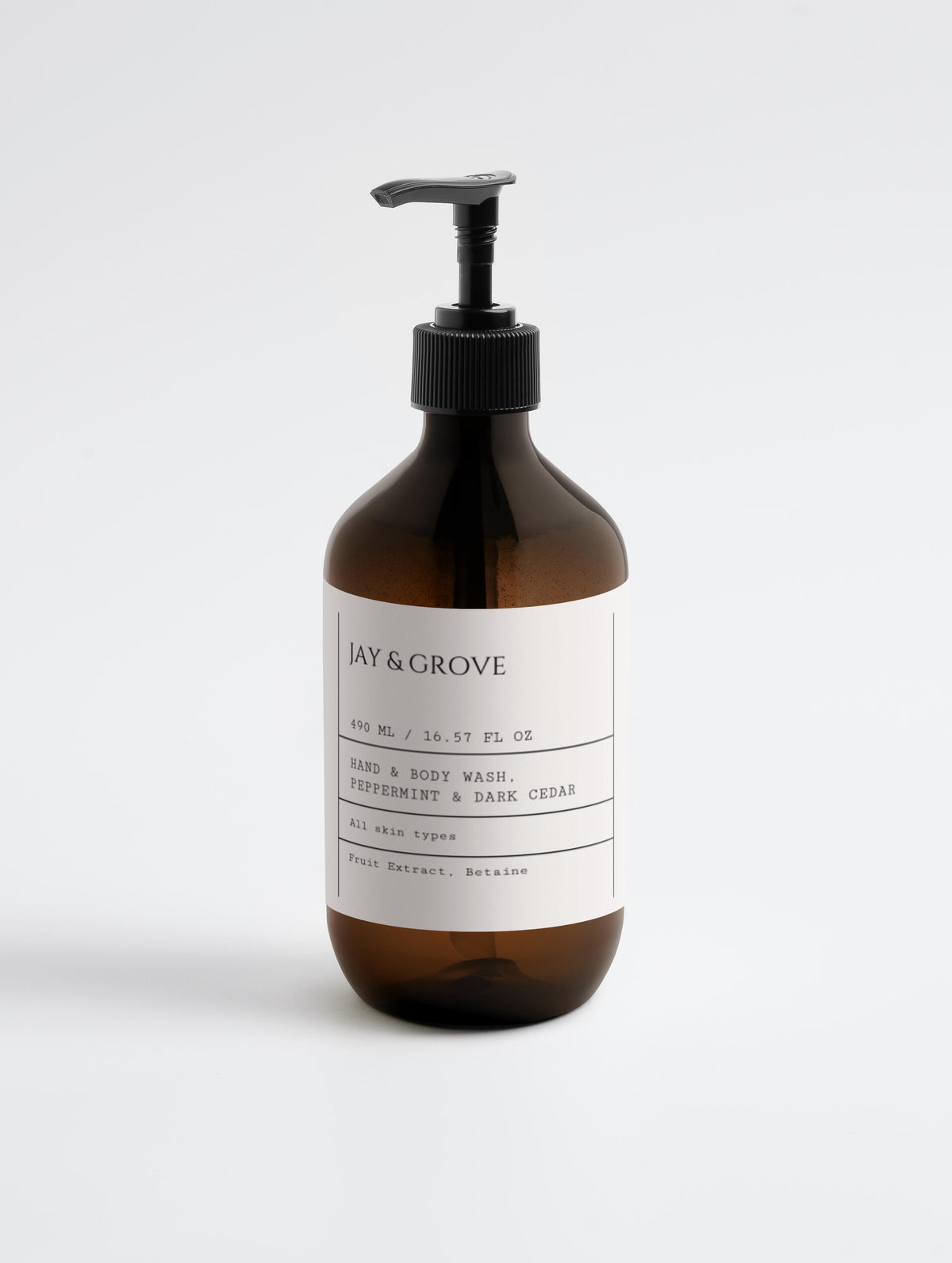 Hand & Body Wash — Peppermint & Dark Cedar | JG