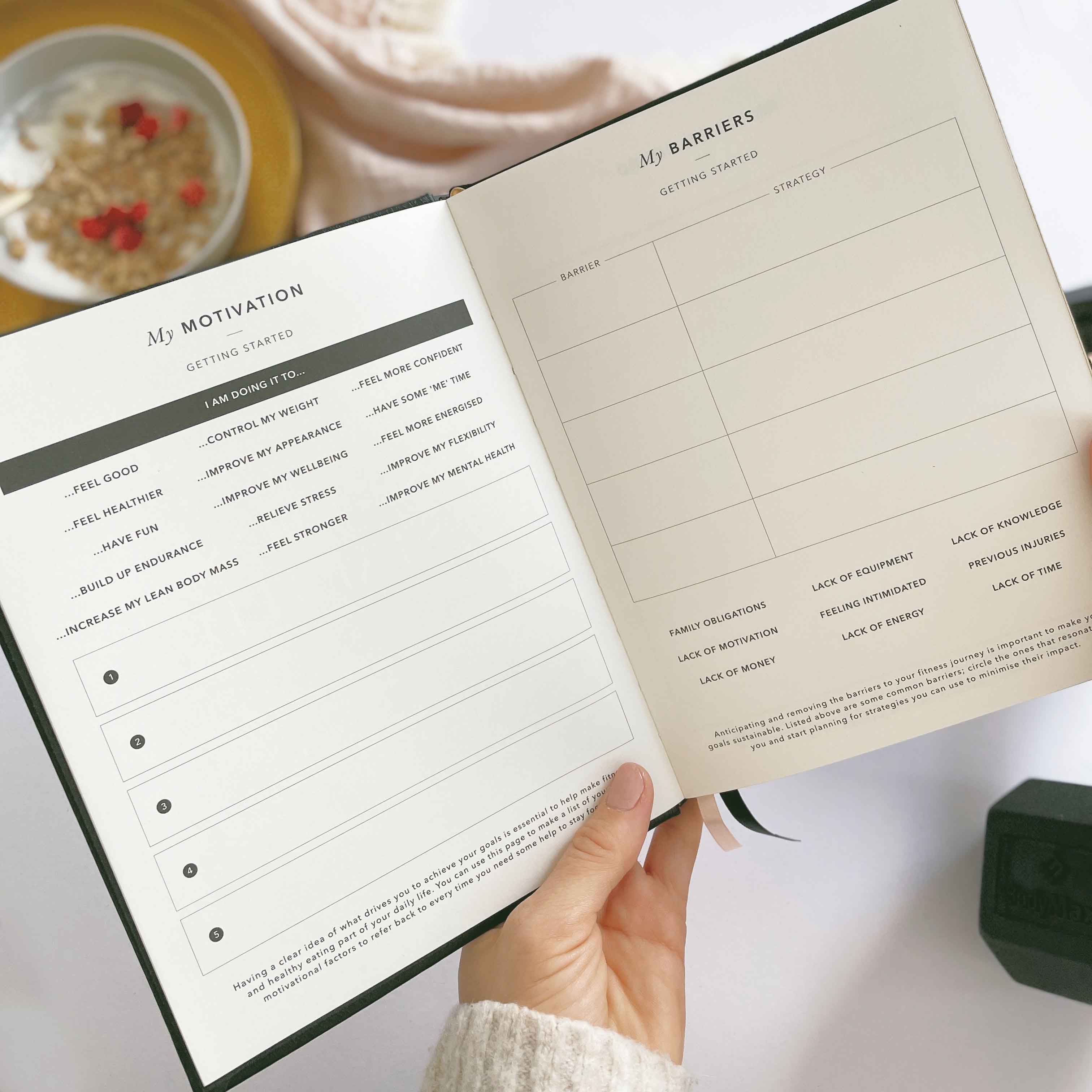 My Daily Fitness Planner — Workout & Meal Planning | Black