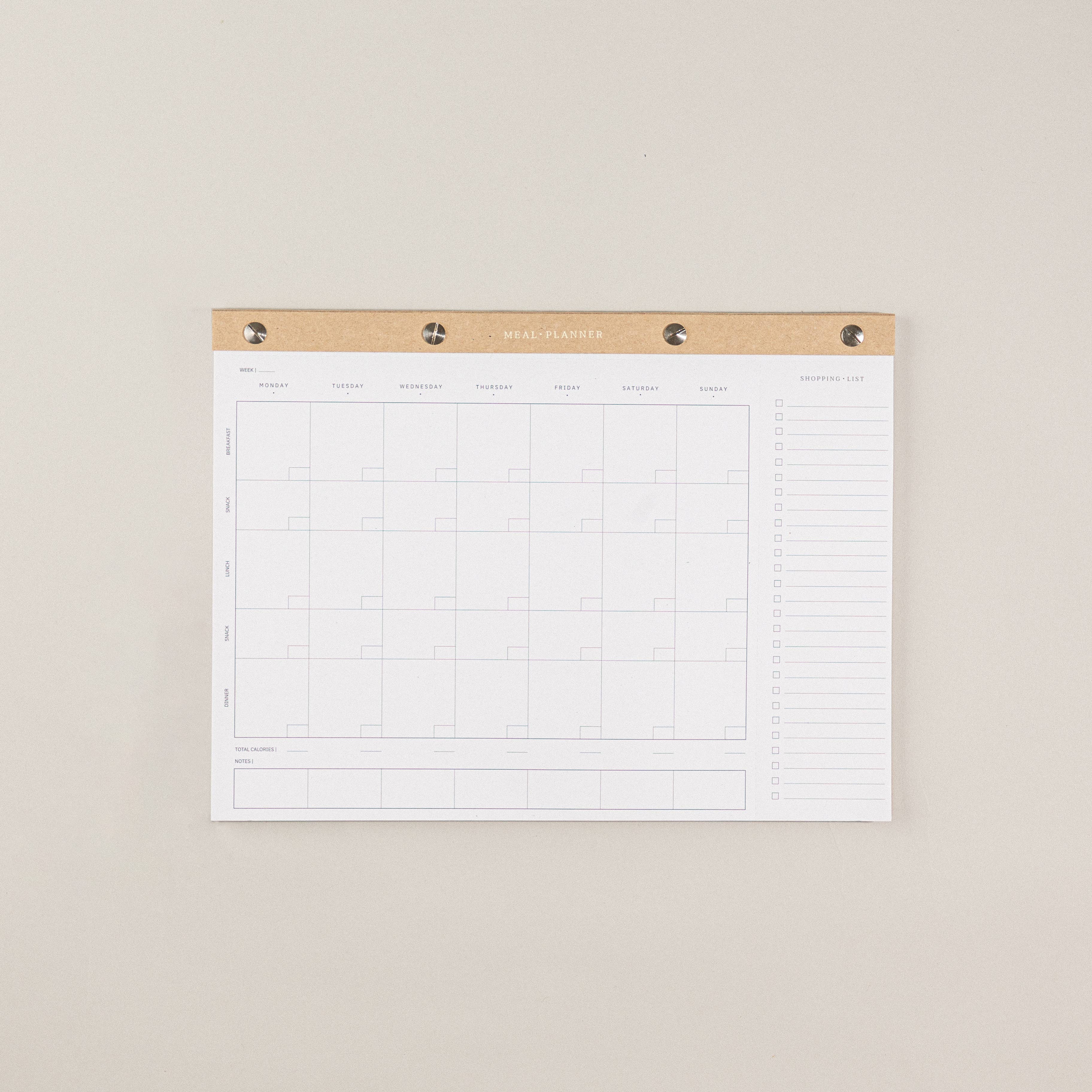 Meal Planner — A4 | 52 Sheets