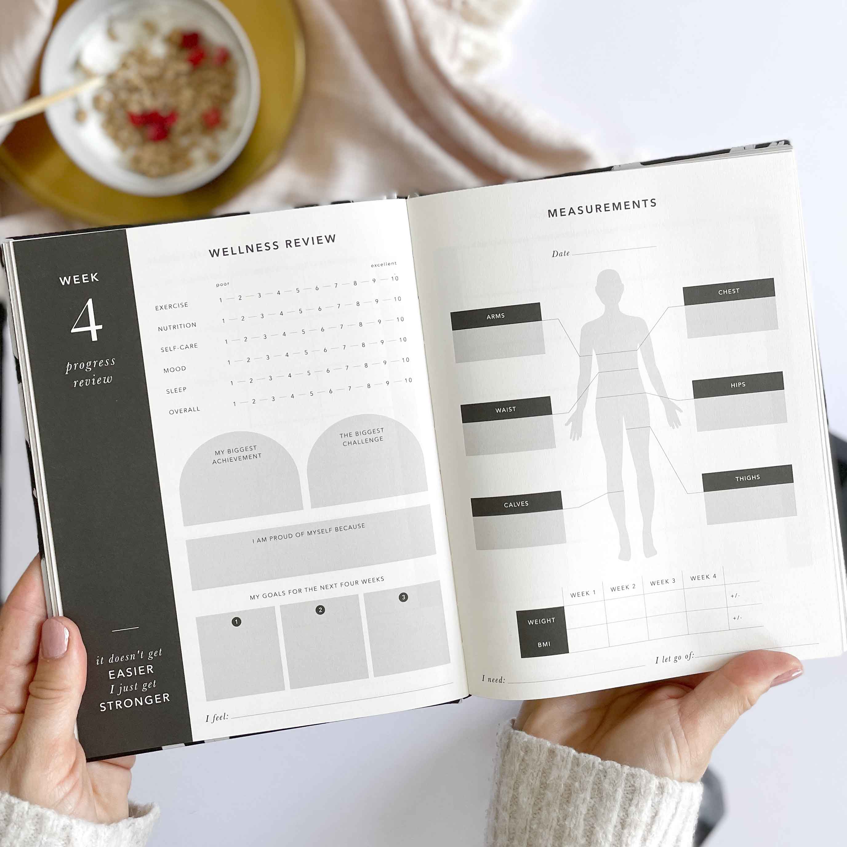 My Daily Fitness Planner — Workout & Meal Planning | Black