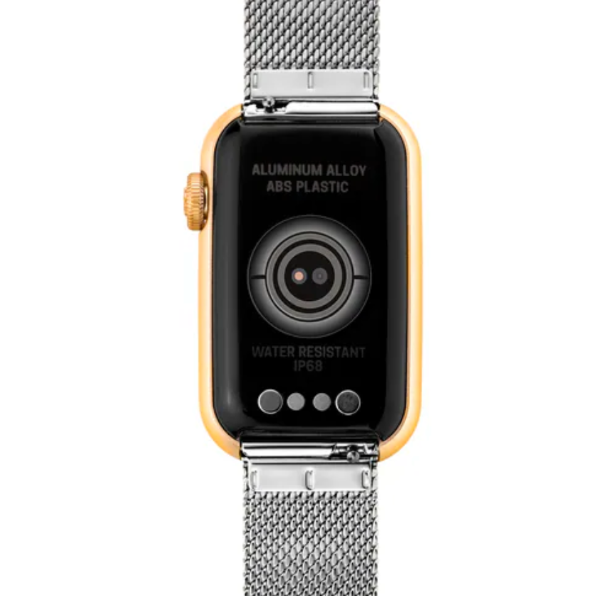 Reloj TOUS smartwatch T-Band Mesh acero y dorado
