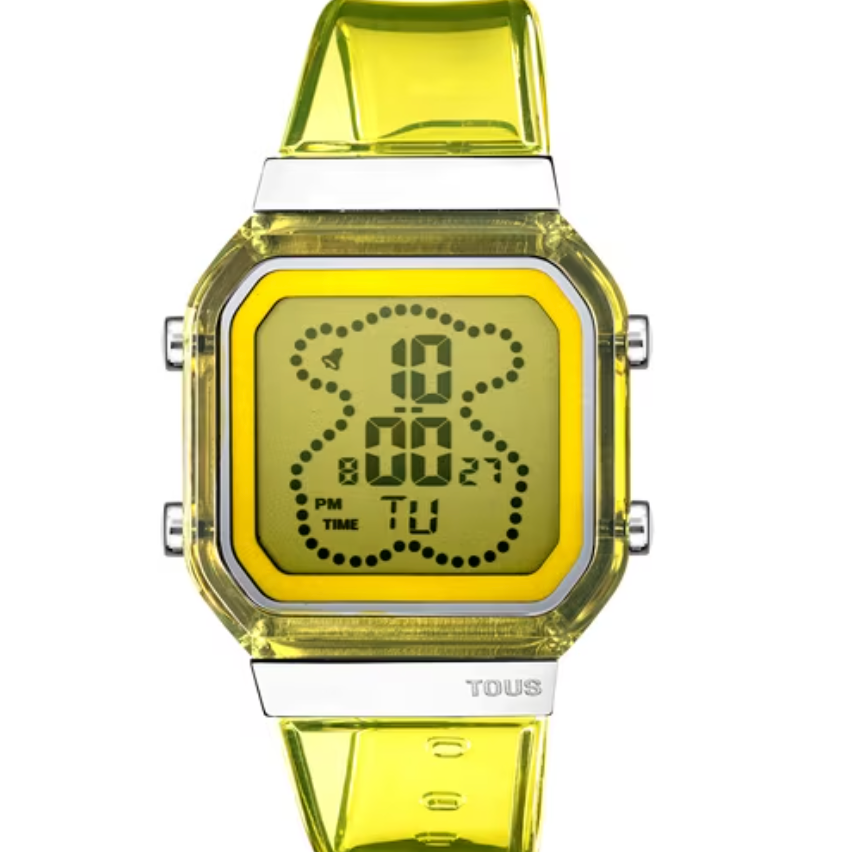 Reloj TOUS digital D-BEAR Fresh amarillo