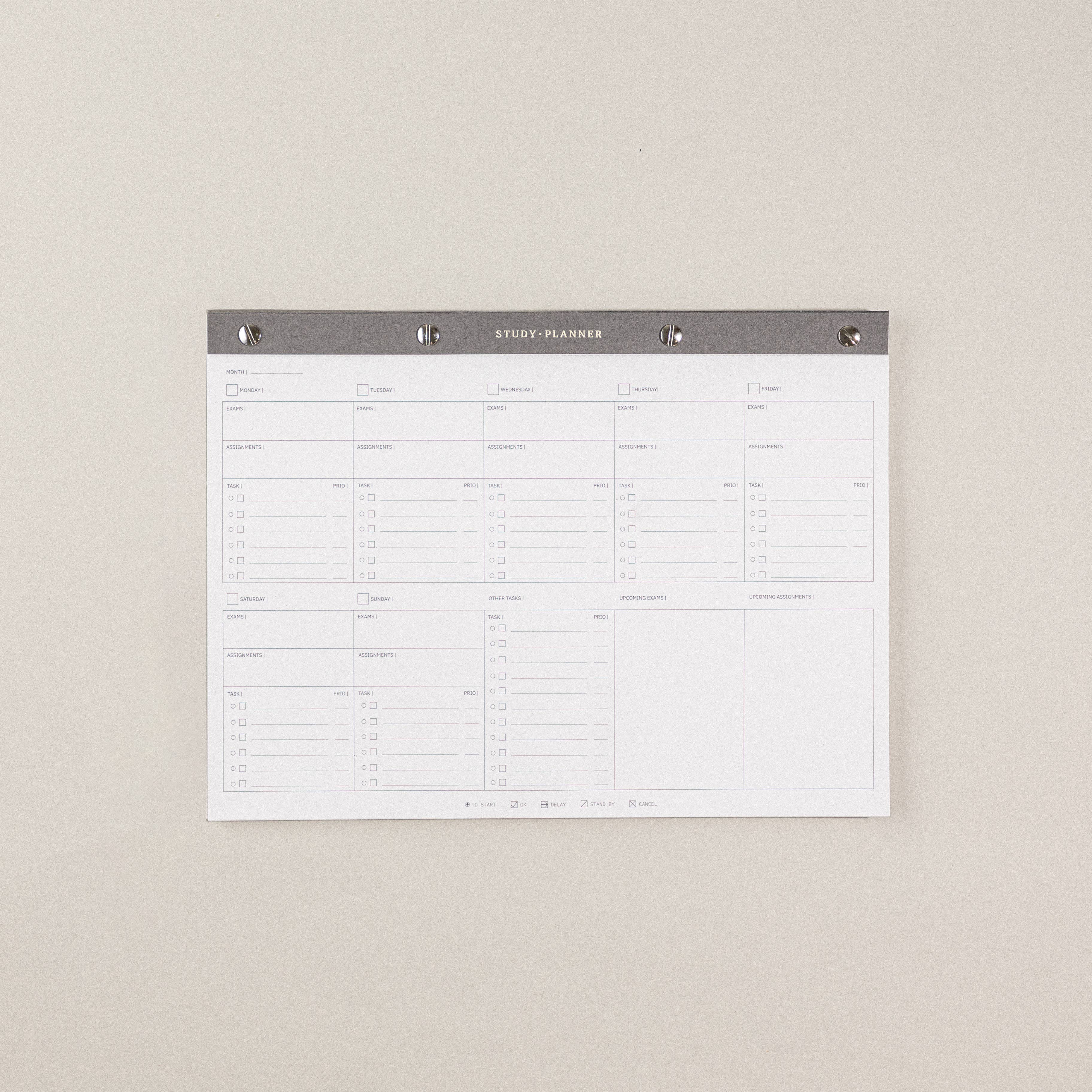 Study Planner — A4 | 52 Sheets