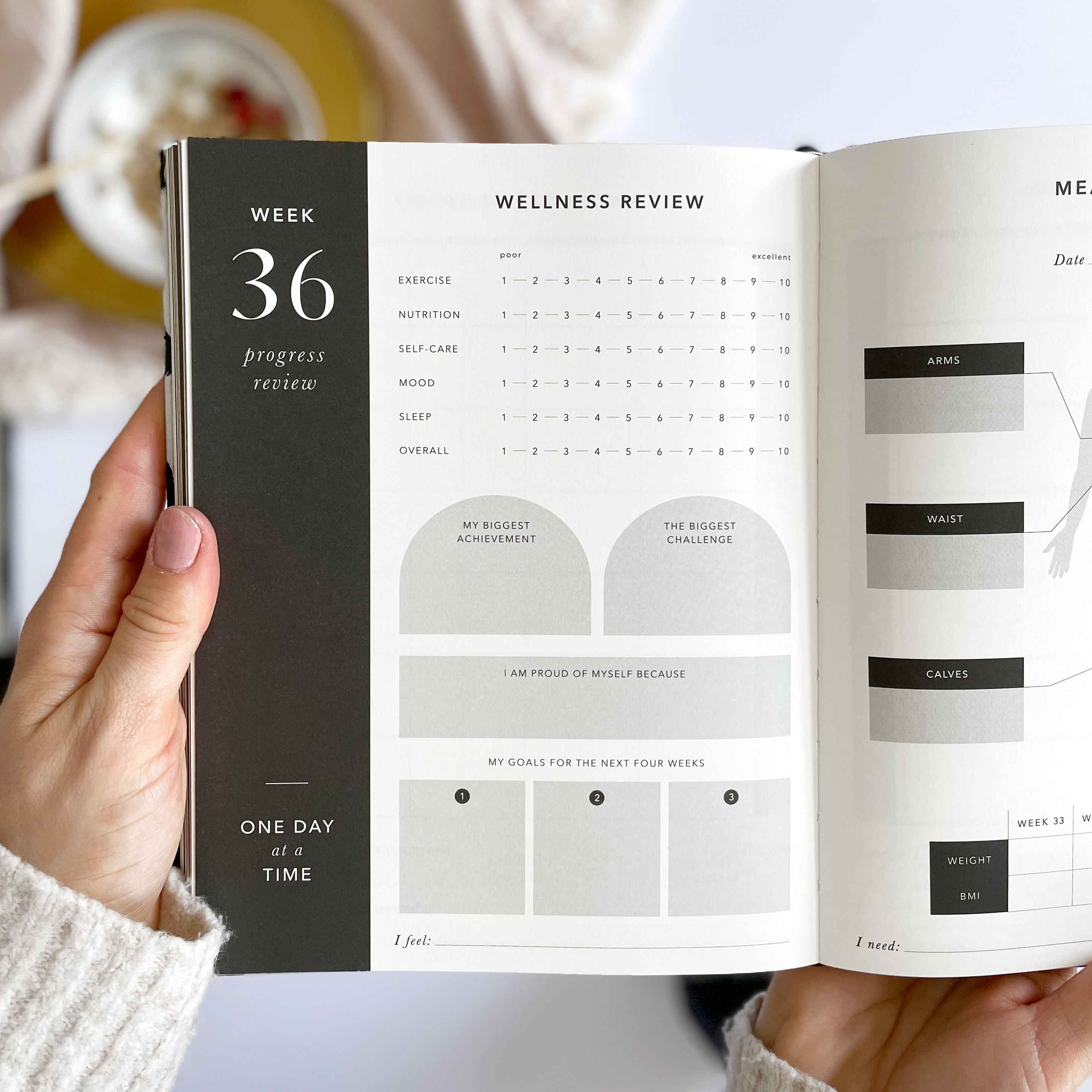 My Daily Fitness Planner — Workout & Meal Planning | Black