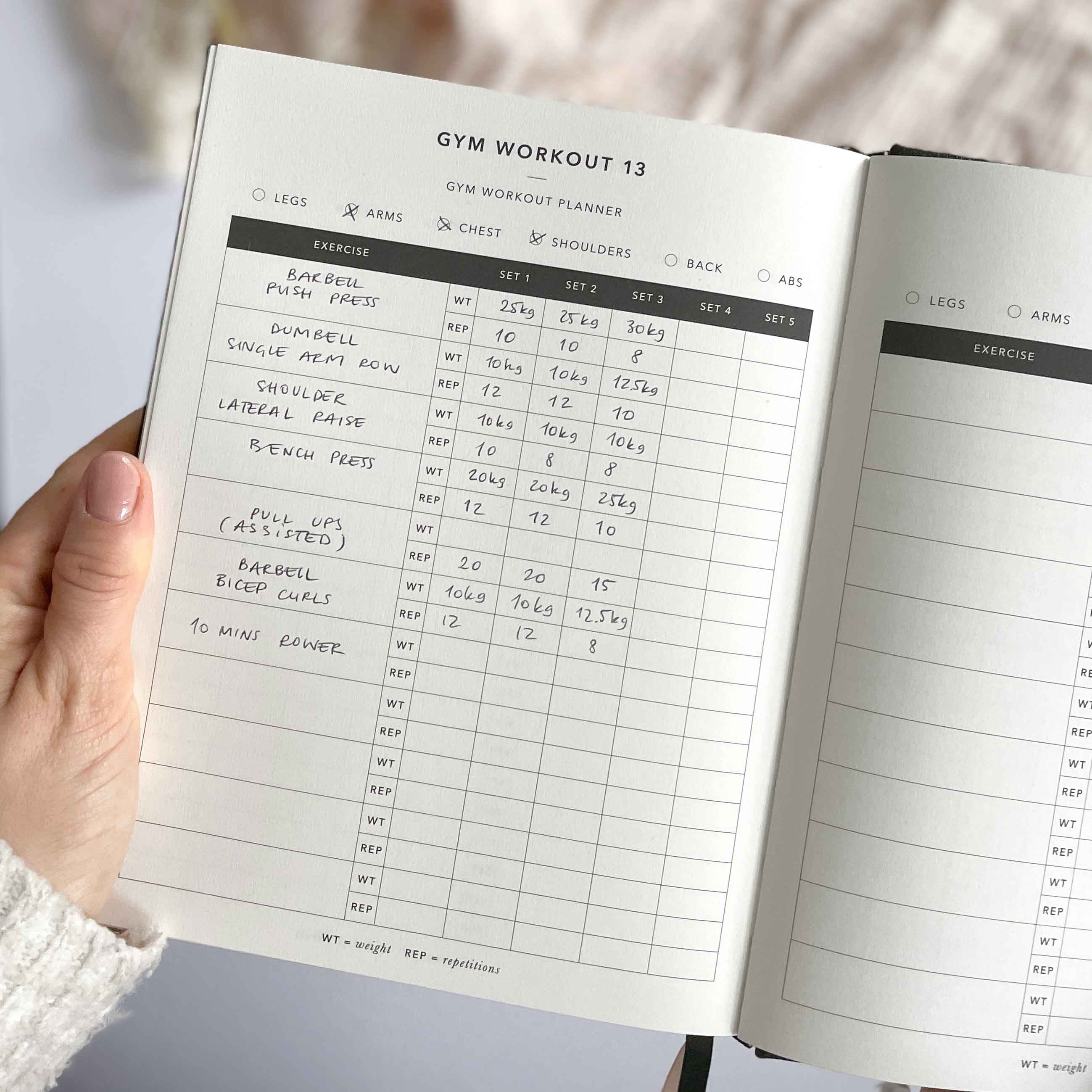 My Daily Fitness Planner — Workout & Meal Planning | Black