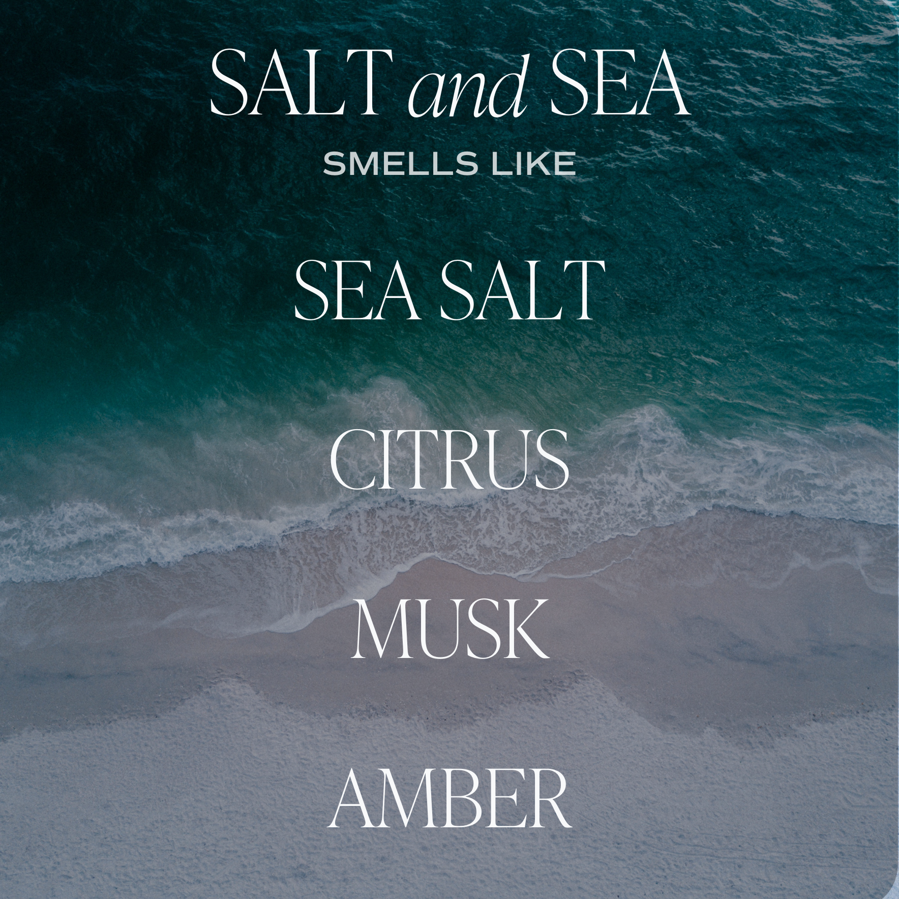 Vela de soja Salt and Sea