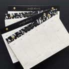 Weekly Desk Planner — Vegan Leather & Gold Details