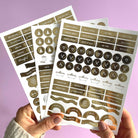 Self-Care Planner Stickers — Gold Foil | 3 Sheets