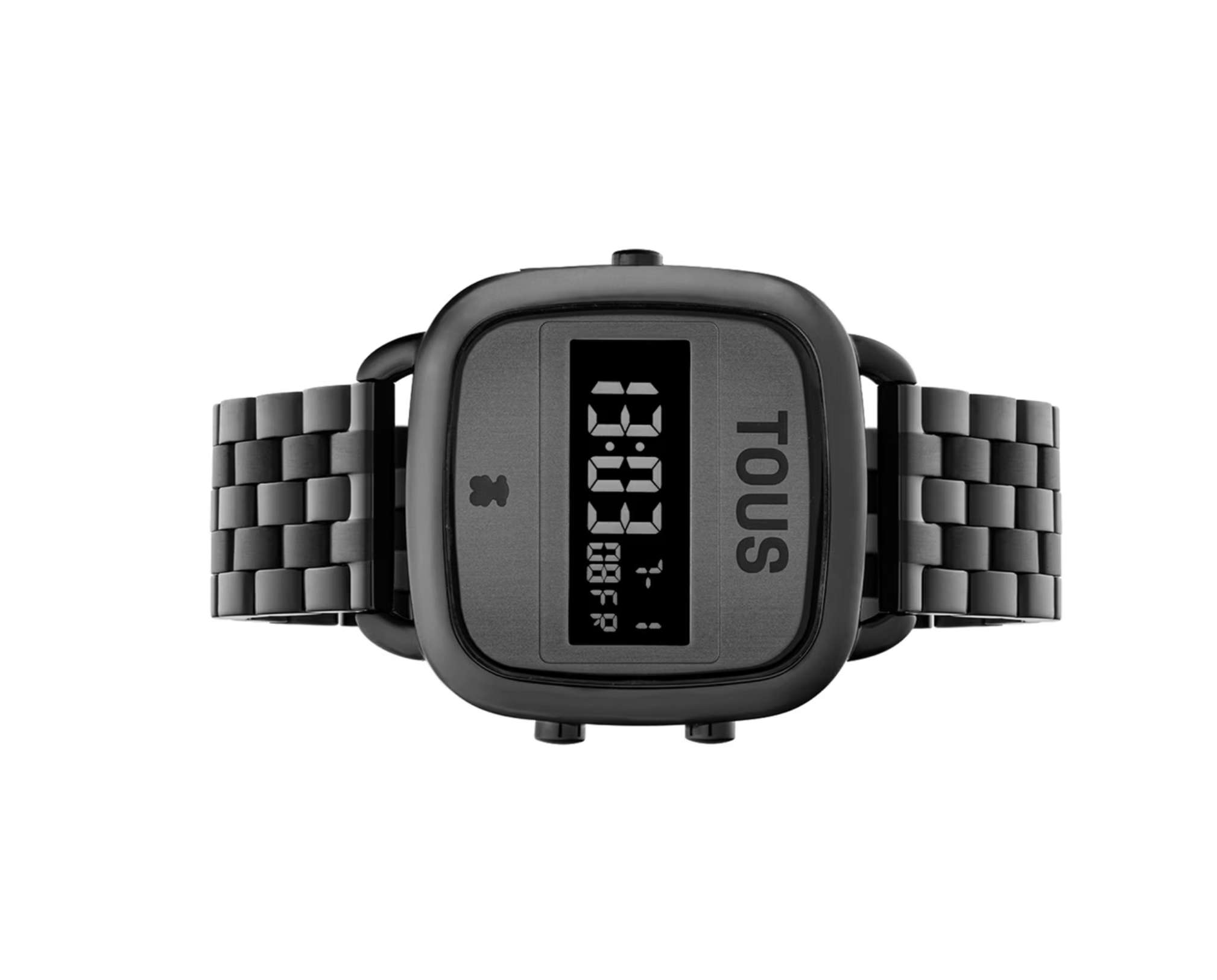 Reloj TOUS digital, acero IP negro D-Logo