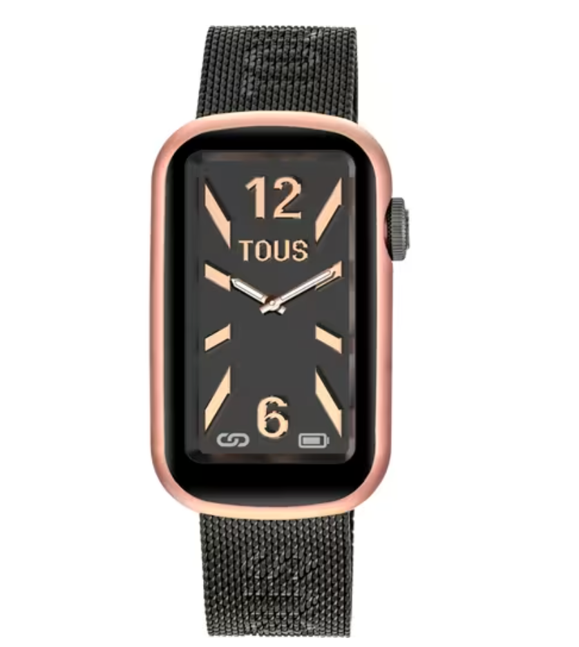 Reloj TOUS smartwatch T-Band Mesh rosado y gris