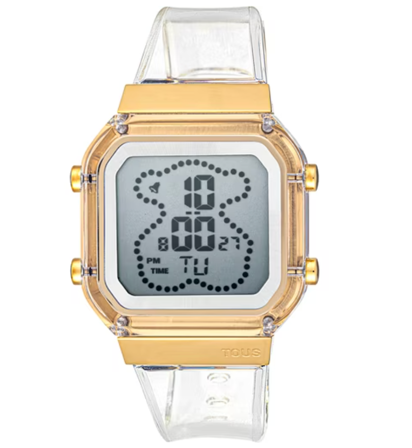 Reloj TOUS digital D-BEAR Fresh transparente