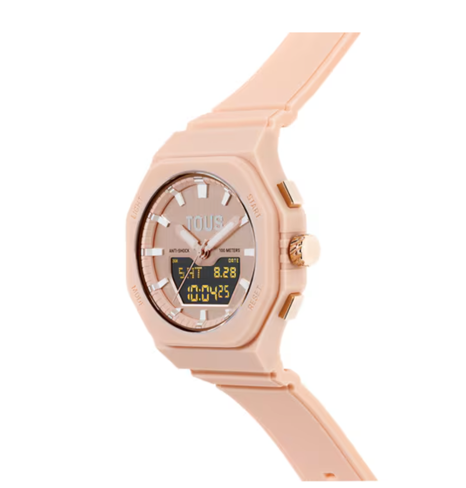 Reloj TOUS analógico/digital de acero IPRG nude con brazalete de nylon rosa Bet - loft in SoHo