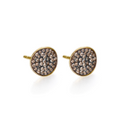 Pendientes Vita, oro y diamantes brown - loft in SoHo