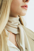 Satin Silk Neck Scarf — 100% Silk
