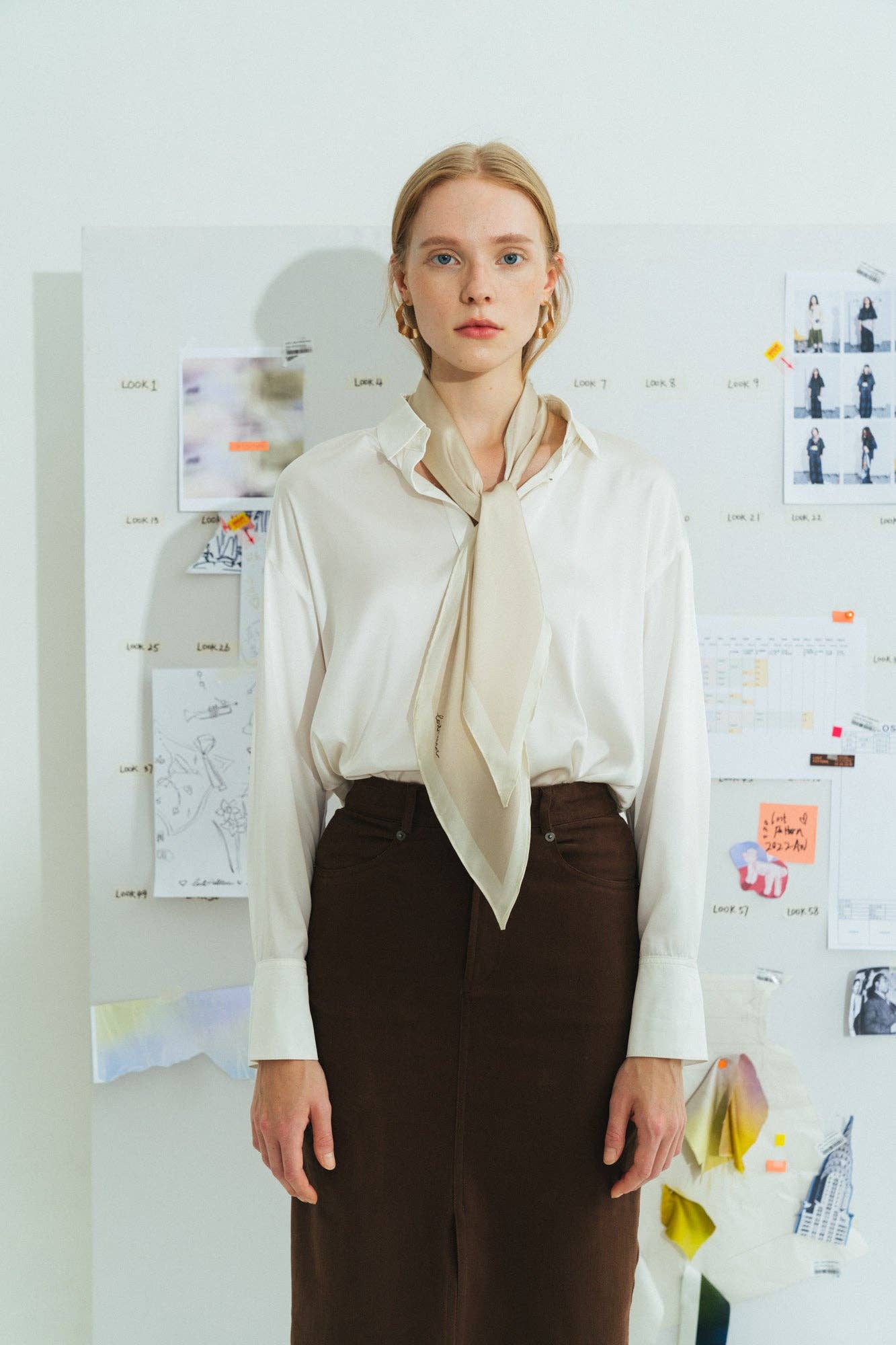 Satin Silk Neck Scarf — 100% Silk
