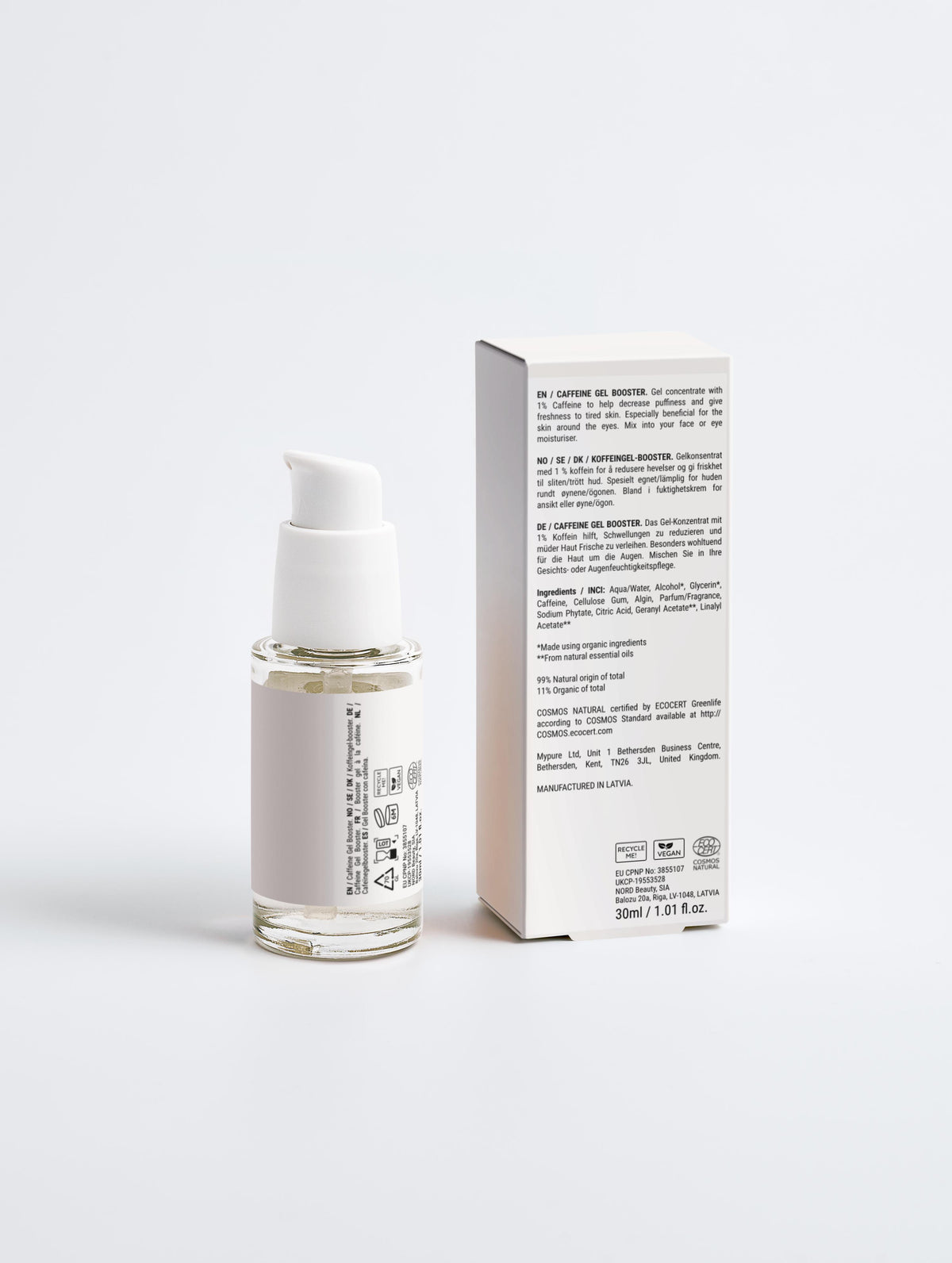 Caffeine Gel Booster — 1% Caffeine Energising Concentrate | JG