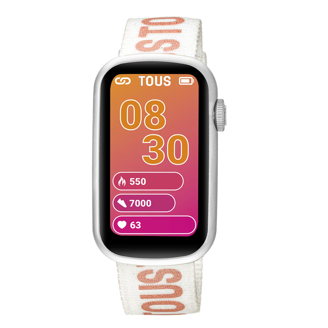 Reloj TOUS smartwatch T-Band rosa / blanco